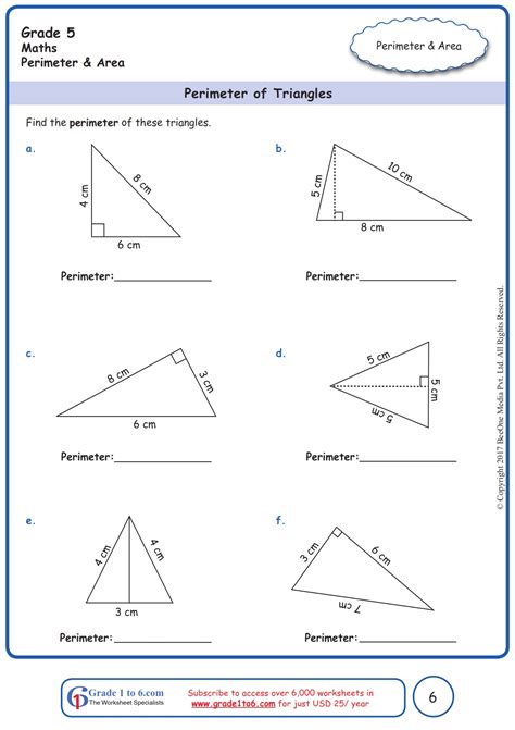 Perimeter Of A Triangle Worksheet Onlinemath4all Triangle Perimeter Worksheet - Triangle Perimeter Worksheet