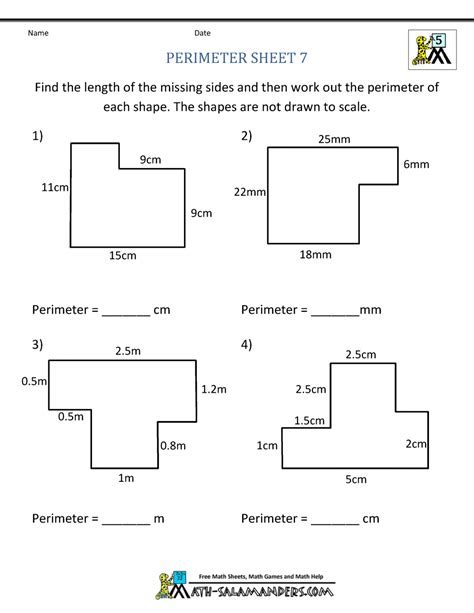 Perimeter Of Squares Worksheets Math Worksheets 4 Kids Perimeter Practice Worksheet - Perimeter Practice Worksheet