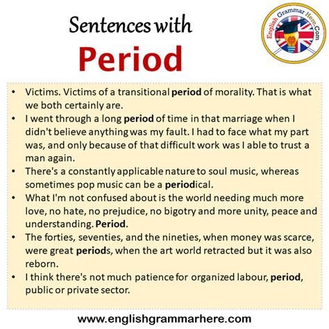 period in English