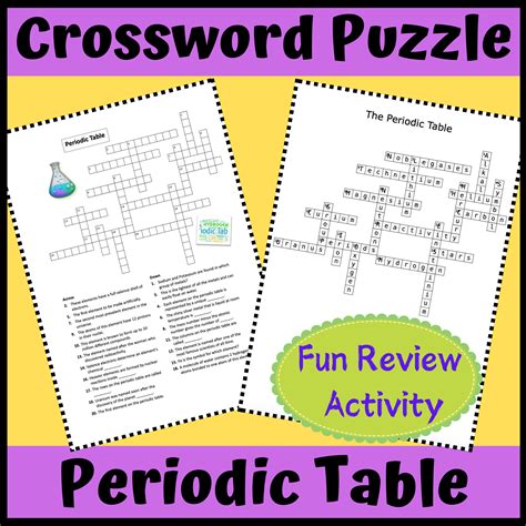 periodic table cross words answer