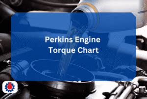Perkins Engine Torque Settings