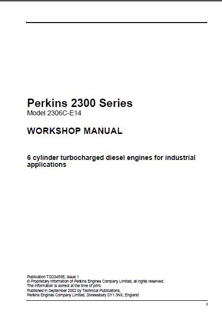 Read Online Perkins 2300 Series Generator Manual 