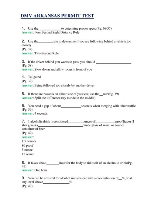 permit test arkansas