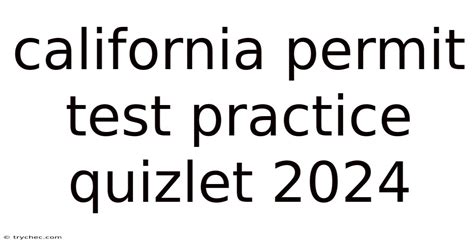 Permit Test Quizlet