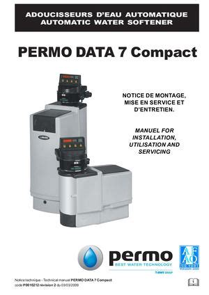 permo data 7 water softener