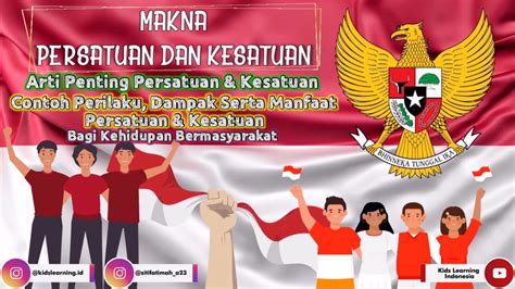 persatuan dan kesatuan bangsa sangat penting bagi bangsa indonesia, hal itu karena