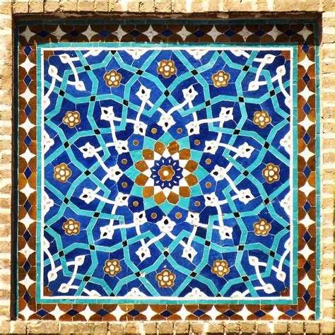 Persian Painted Tile Work From The 18th And 19th