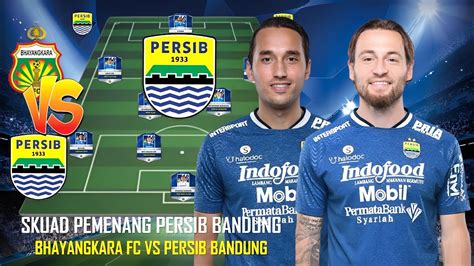 PERSIB VS BHAYANGKARA FC LINEUPS：SUSUNAN Pemain Persib Bandung Lawan Zhejiang, Irianto di Bek