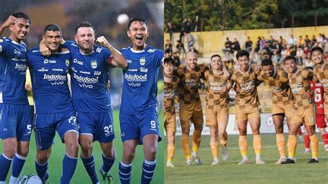 PERSIB VS DEWA - Foto: Drama 4 Gol, Duel Persib vs Dewa United di Liga 1 Imbang