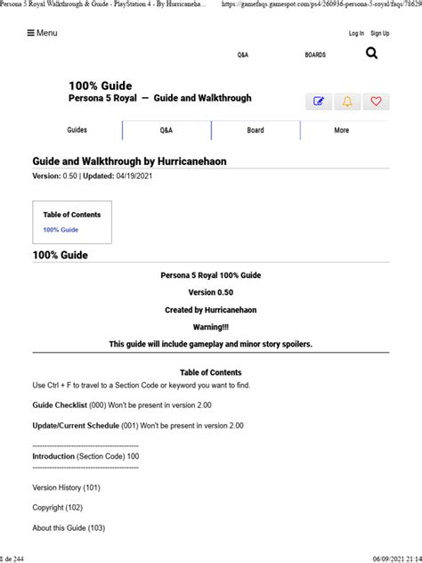 Persona 5 Walkthrough Gamefaqs