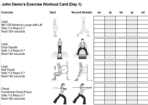 Personal Exercise Programme