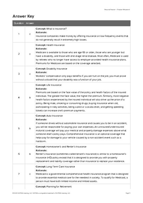 Personal Finance Answers Key Study Guide