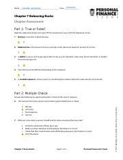 Personal Finance Chapter 7 Study Answers
