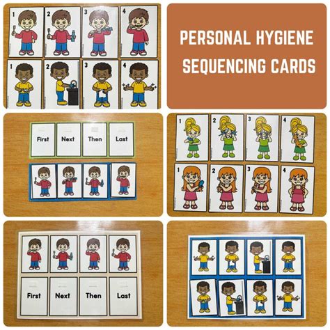 Personal Hygiene Sequencing Cards