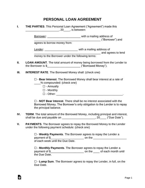 Personal Loan Sample