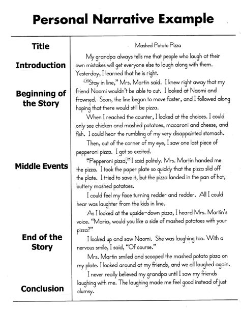 Personal Narrative Writing Paper Writing A Good Argumentative Personal Narrative Writing - Personal Narrative Writing
