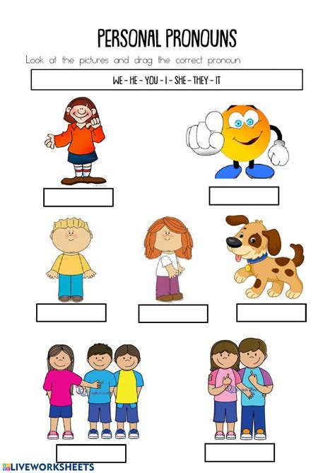 Personal Pronouns Online Exercise For Grade 3 Live Pronouns For Grade 3 - Pronouns For Grade 3
