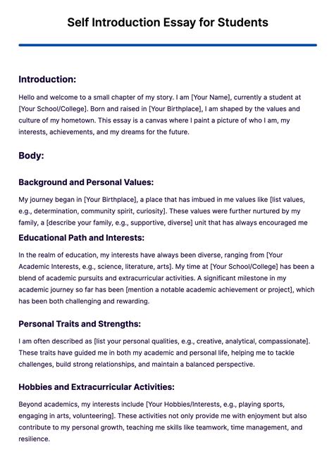 Read Online Personal Introduction Paper 