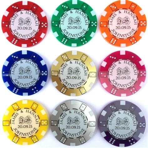 personalised casino chips/