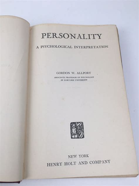 Read Personality A Psychological Interpretation 