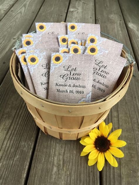 Personalized Sunflower Seed Packets