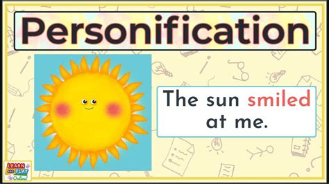 Personification Examples For Kids