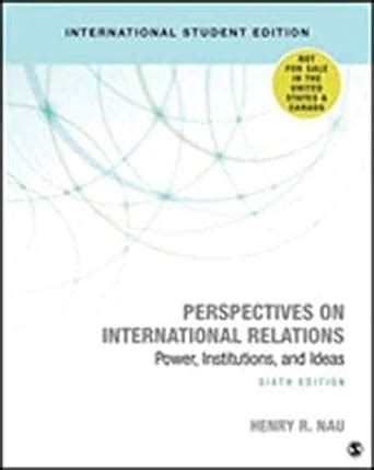 Read Perspectives On International Relations Power Institutions And Ideas 3Rd Edition 