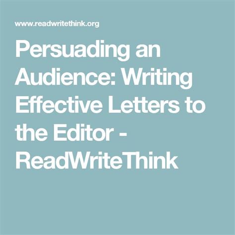 Persuading An Audience Writing Effective Letters To The Persuasive Writing Lessons - Persuasive Writing Lessons