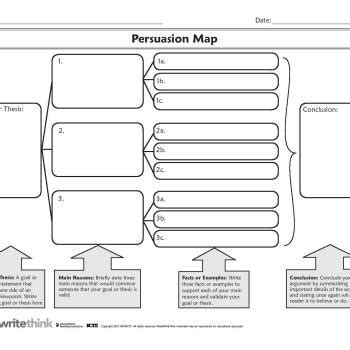 Persuasion Map Read Write Think Persuasive Writing Graphic Organizer - Persuasive Writing Graphic Organizer