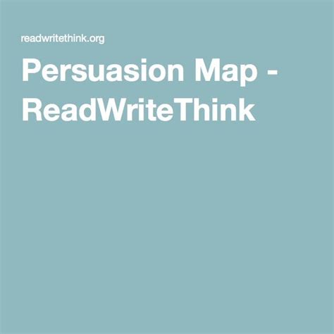 Persuasion Map Readwritethink Persuasive Writing Graphic Organizer - Persuasive Writing Graphic Organizer