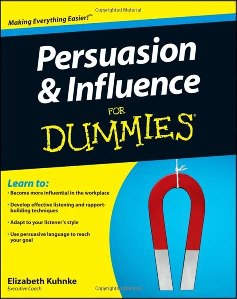 Read Persuasion And Influence For Dummies 
