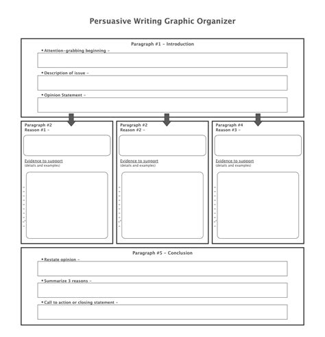Persuasive Essay Graphic Organizer Edrawmax Templates Persuasive Writing Graphic Organizer - Persuasive Writing Graphic Organizer