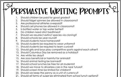 Persuasive Essay Topics For 5th Grade 5th Grade Persuasive Essay Topics - 5th Grade Persuasive Essay Topics