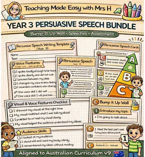 persuasive speech unit for year 9