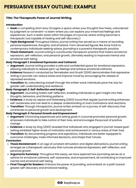 Read Persuasive Paper Outline Sample 