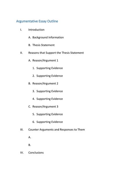 Download Persuasive Research Paper Outline Example 