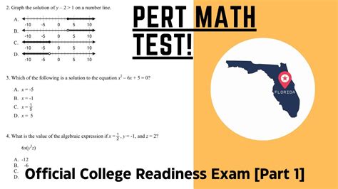pert math practice test valencia