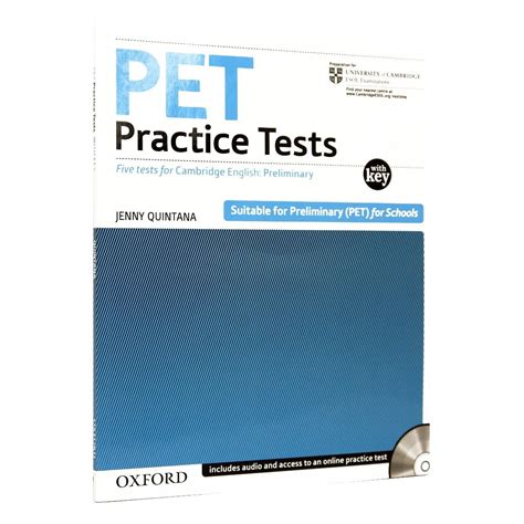 pet practice tests with key and audio