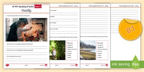 Pet Speaking Practice Materials