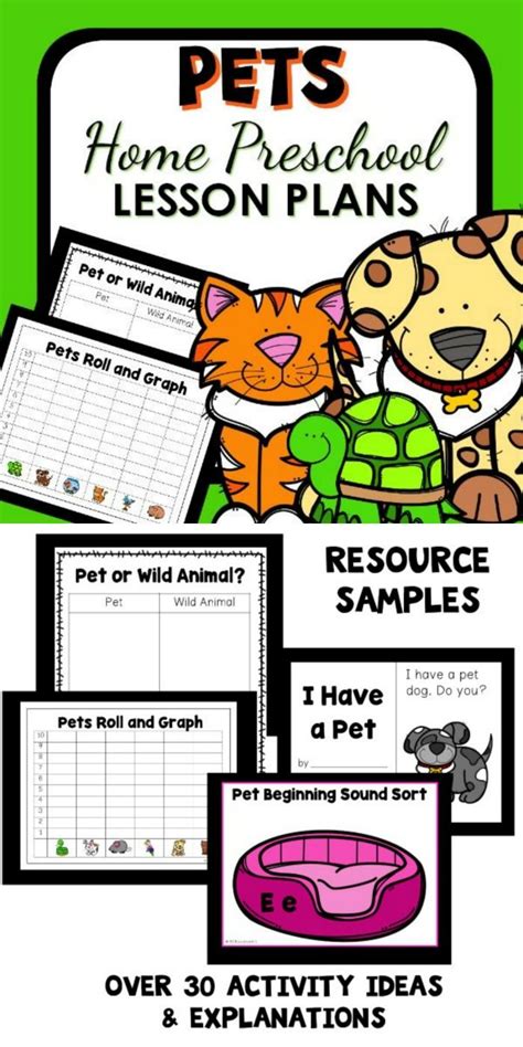 Pet Themed Lesson Plans 20 Resources For Teachers Pets Kindergarten - Pets Kindergarten