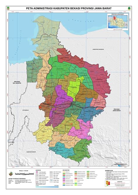peta administrasi kabupaten bekasi