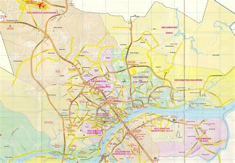 peta kota palembang