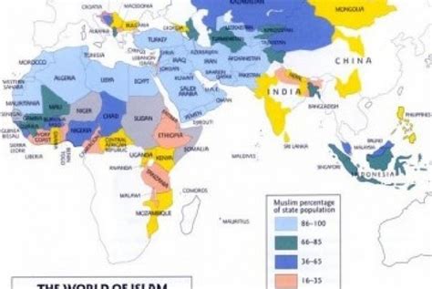 peta penyebaran islam di dunia