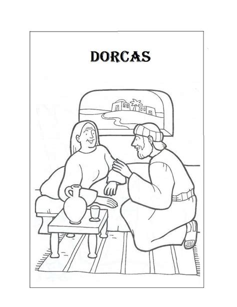 peter and dorcas coloring page