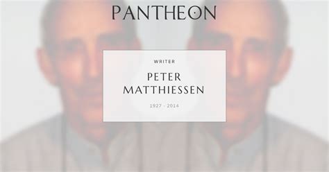 peter matthiessen biography