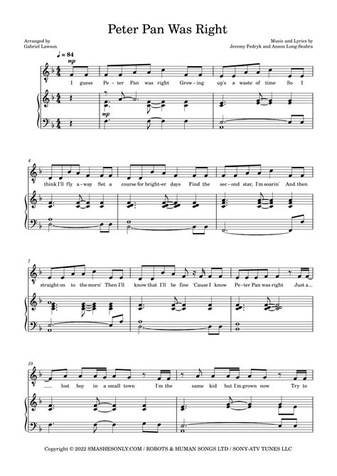 Peter Pan Vocal Score
