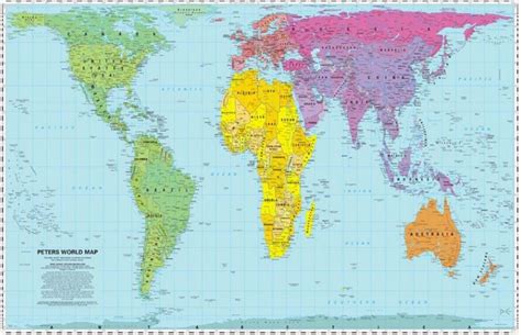 Peters World Map Folded
