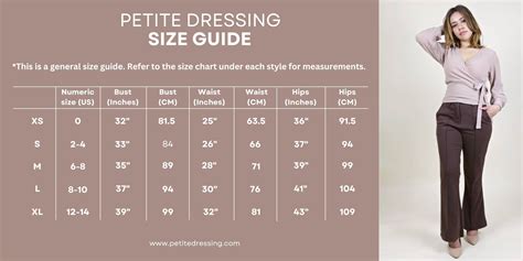 Petite Dress Length Chart