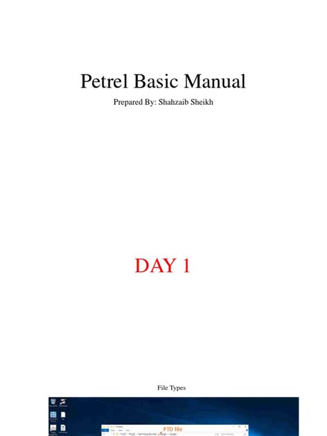 Petrel Software Manual