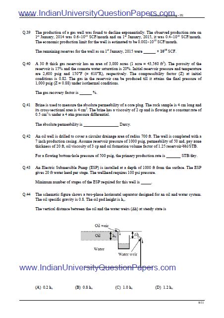 Read Petroleum Engineering Exam Questions 